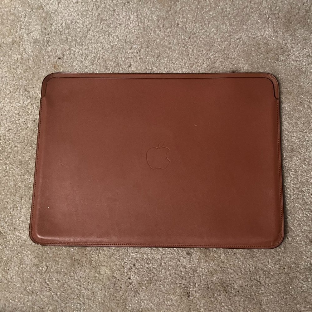 Genuine leather apple laptop sleeve